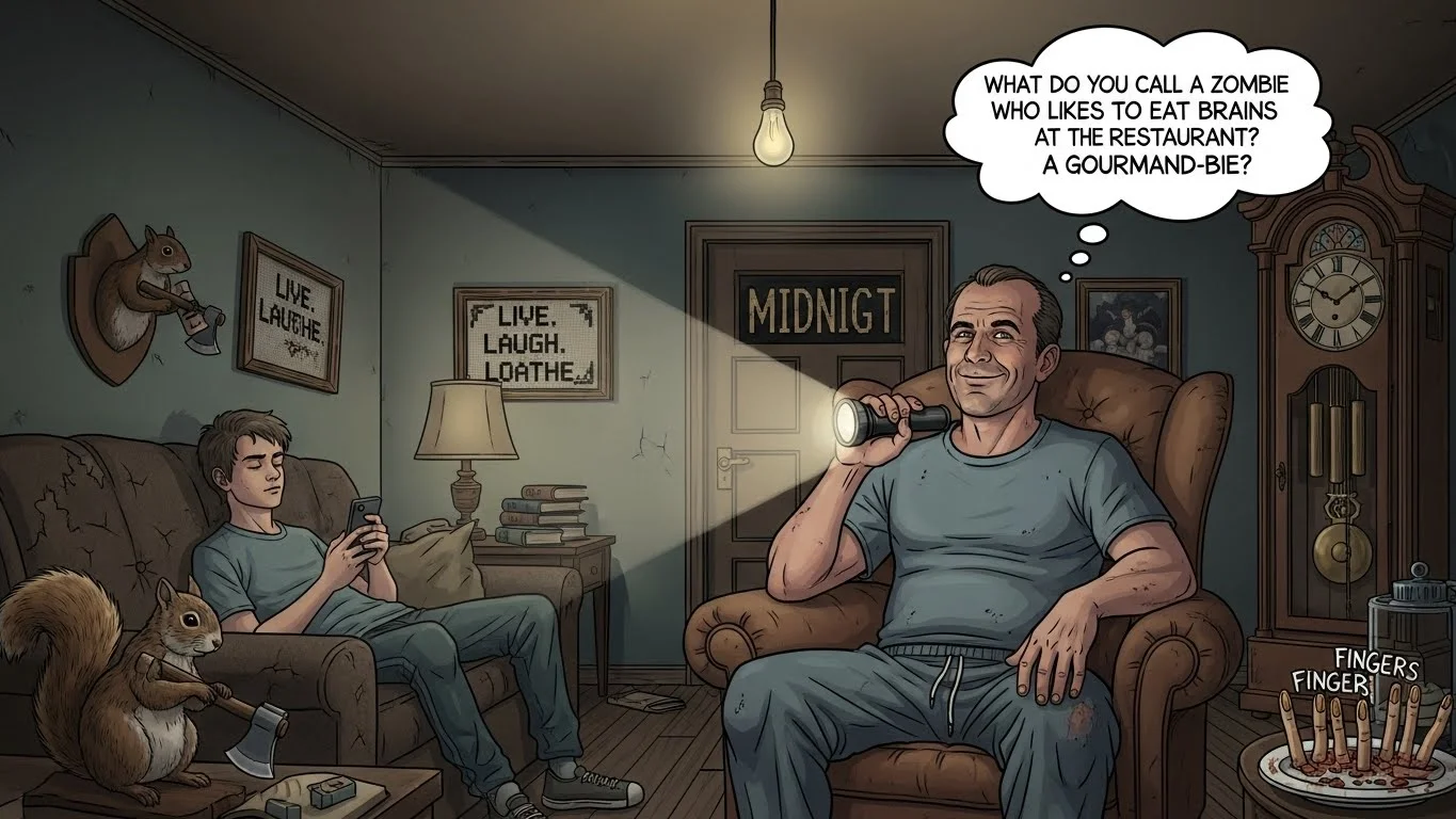 Dark dad jokes about life