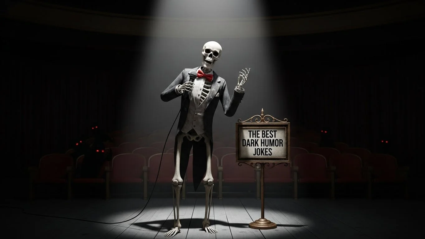 Dark humor jokes about haunted houses