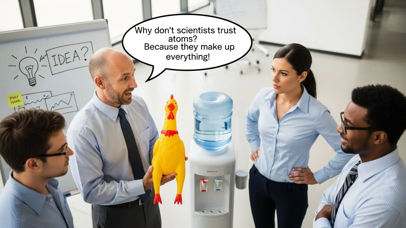 Email and communication dad jokes