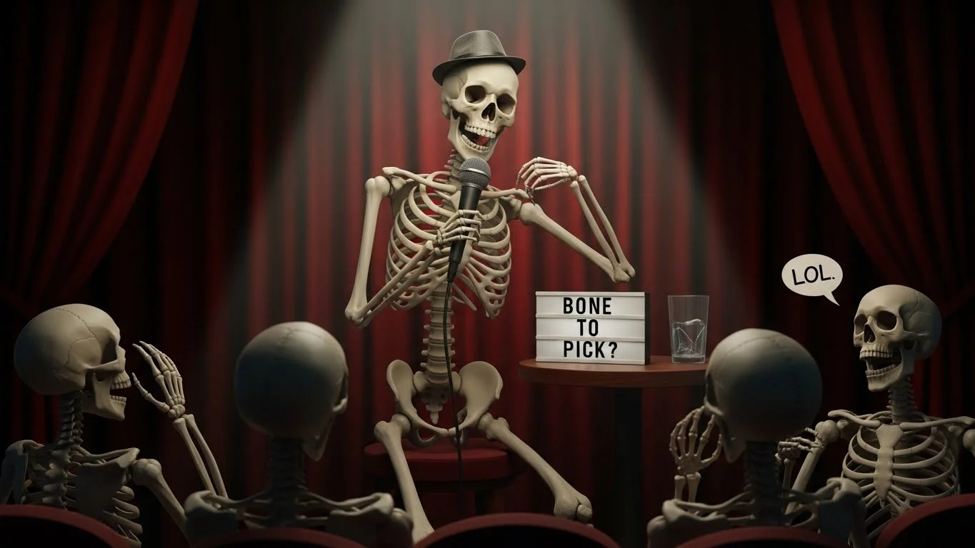 Funny bone and body jokes