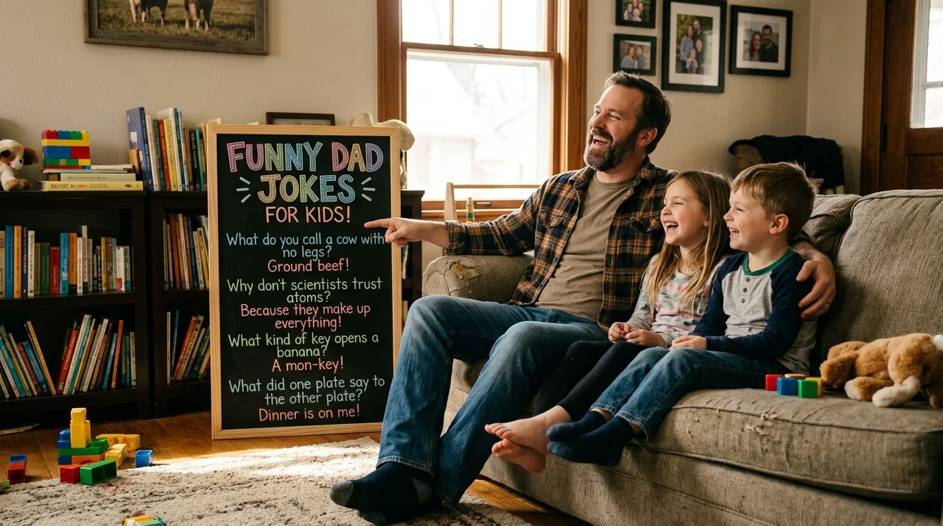Short Funny Dad Jokes for Kids